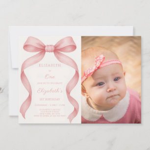 Bowtiful Anniversday Invitation avec photo