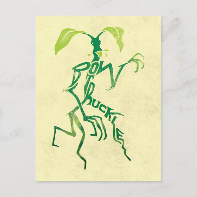 BOWTRUCKLE™ PICKETT™ Typography Graphic Postcard (Front)