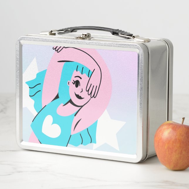 Box art trans sur boîte à lunch (En situation)