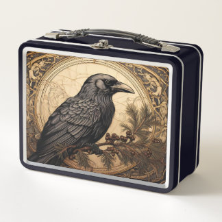 Box Boîte à lunch Art Nouveau Crow