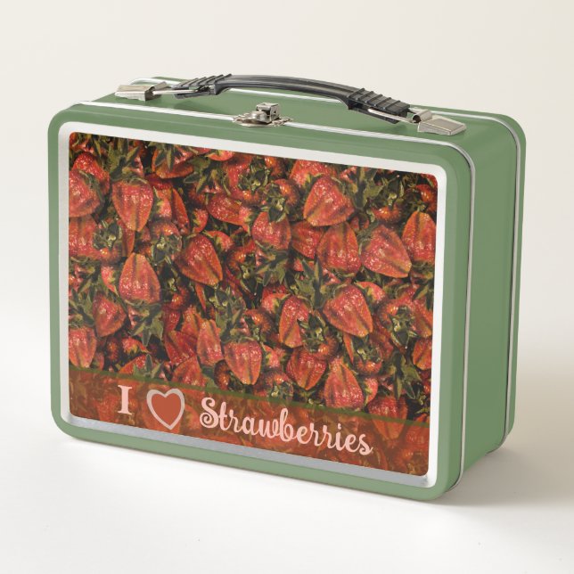Box Boîte à lunch de fraises (Devant)