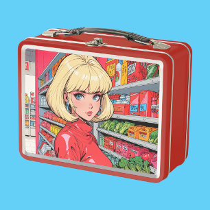 Box Boîte à lunch en métal/boîte cosmétique