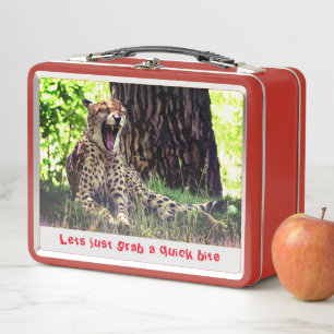 Box Boîte à lunch en métal Cheetah animal