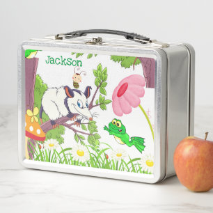 Box Boîte à lunch en métal Poulet Possum Grenouille Dé