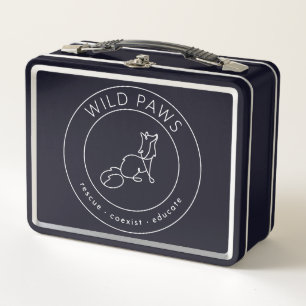 Box Boîte à lunch métallique Wild Paws