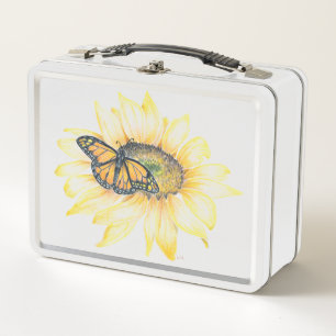 Box Boîte à lunch - Monarque sur tournesol