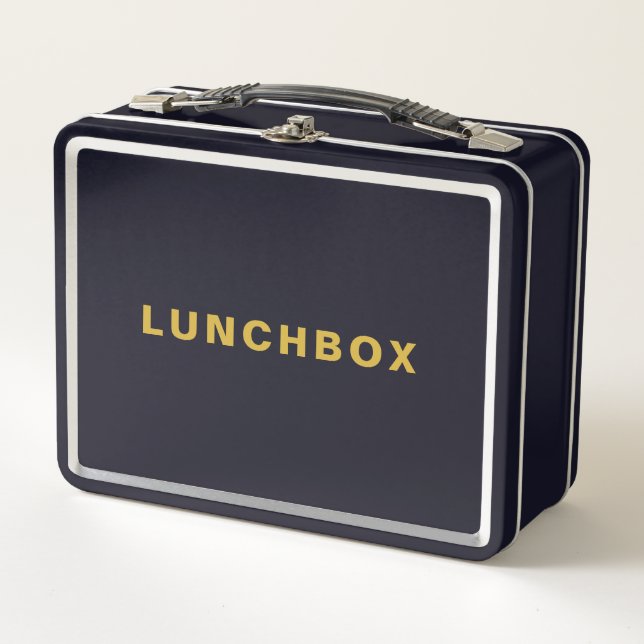 Box Boîte à lunch personnalisable pour l'école ou le t (Devant)