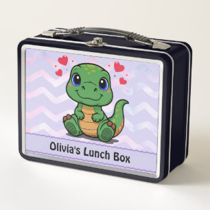 Box Boîte à lunch personnalisée T-Rex dinosaure