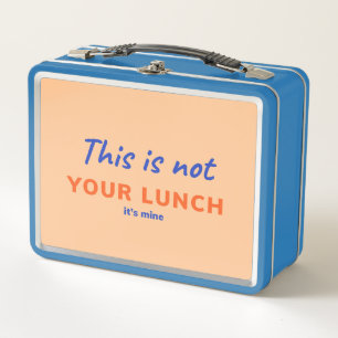 Box Boîte à lunch pour adultes avec citation amusante