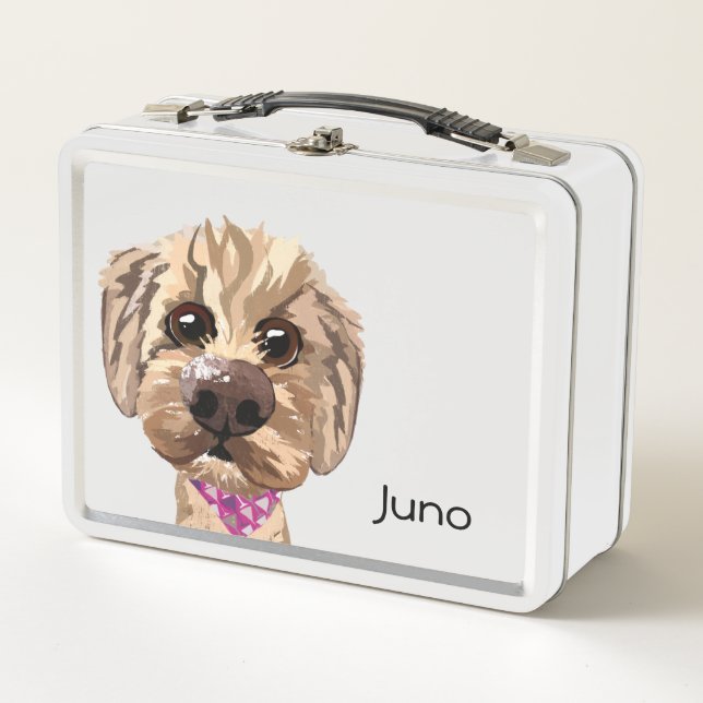Box Boîte à lunch pour chien "Juno" personnalisable (Devant)