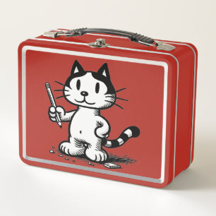 Box Boîte à lunch pour le chat scolaire