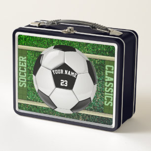 Box Classiques de soccer personnalisées Boîte à lunch