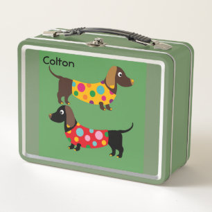 Box Conception de la boîte à lunch avec Dachshunds