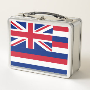 Box Drapeau de Hawaii Boîte à lunch métallique