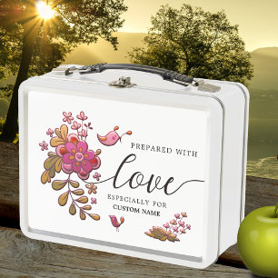 Box Élégante boîte à lunch d'amour floral