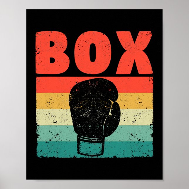 Box Glove Funny Boxing Gloves Boxer Fighting Poster (Front)
