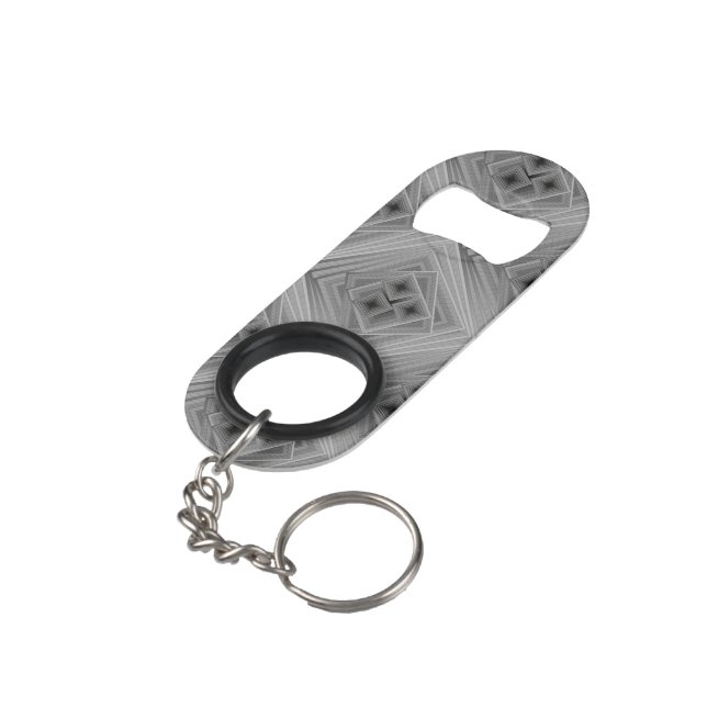Box in Box Keychain Bottle Opener (Back Angled)