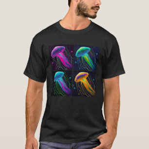Box Jellyfish Pop Illustration Colorful Animal T-Shirt