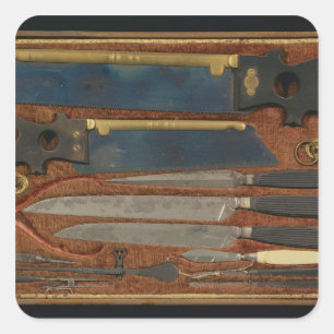 Box of anatomical instruments square sticker