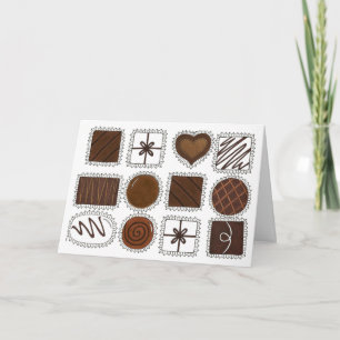 Box of Chocolates Candy Valentine's Day Chocoholic Holiday Card