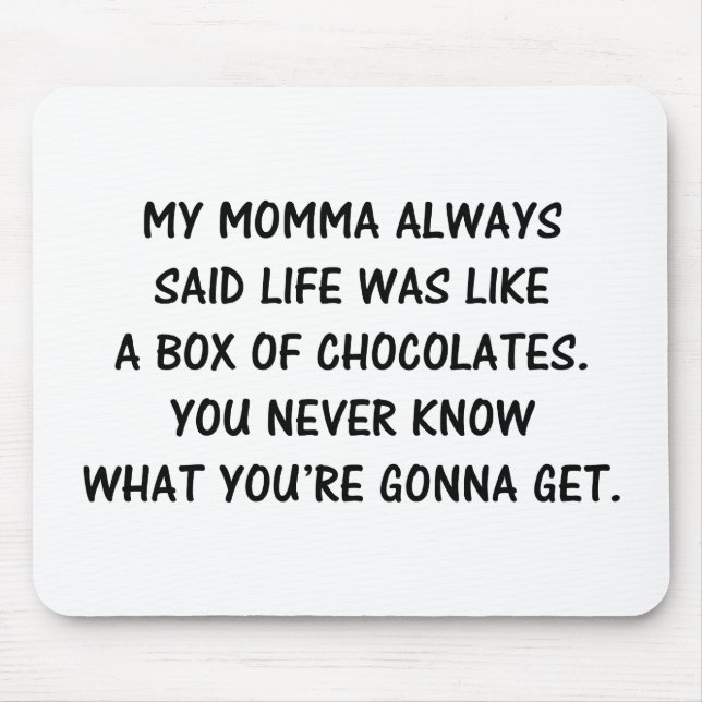 Box of Chocolates Mouse Pad (Front)