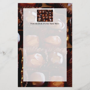 Box of Chocolates, Tempting Chocolate Candy Stationery