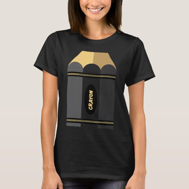 Box of Colour Crayon Costume Matching Group Hallow T-Shirt (Front)