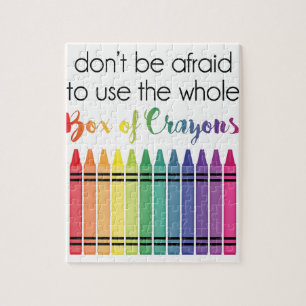 Box Of Crayons Jigsaw Puzzle