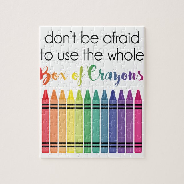Box Of Crayons Jigsaw Puzzle (Vertical)
