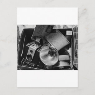 Box of Old Kodak Cameras Postcard