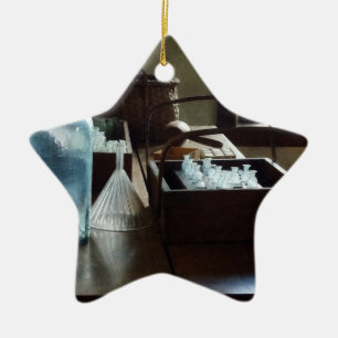 Box of Test Tubes Ceramic Ornament