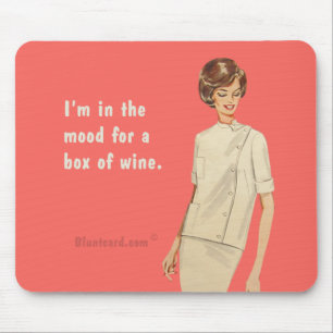 box of wine mouse pad