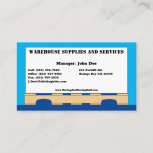 Box on Pallet Standard, 3.5" x 2.0" Business Card