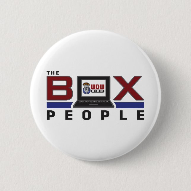 Box People 2 Inch Round Button (Front)