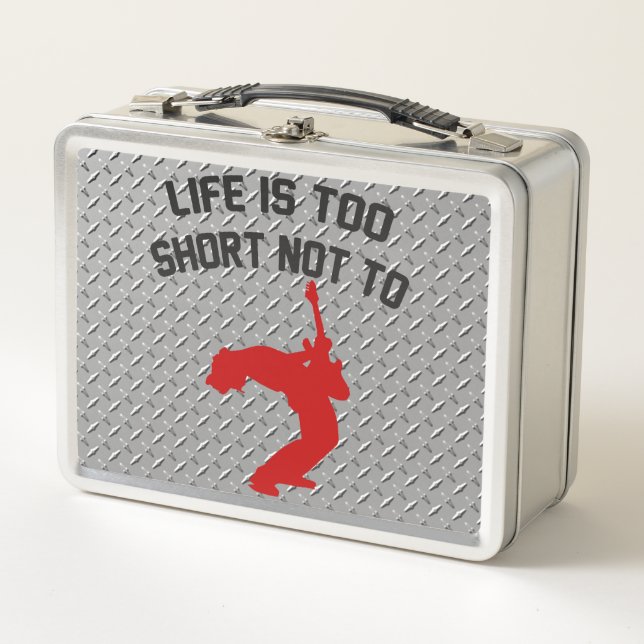 Box Rock Out Faux Plaque de diamant Boîte à lunch en m (Devant)