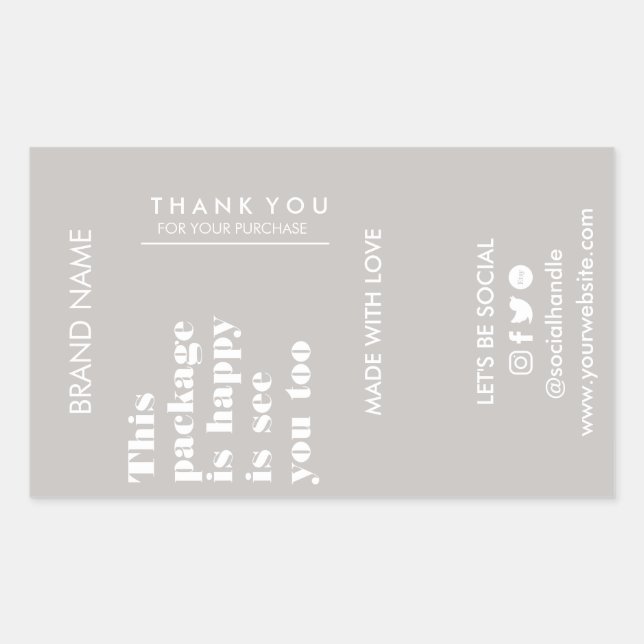 Box Sealing Stickers, Sealing Stickers, Packaging  Sticker (Front)
