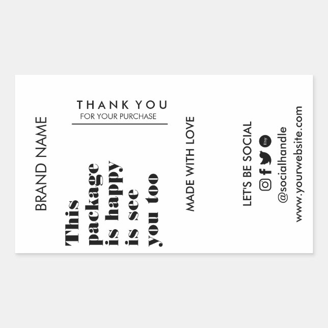 Box Sealing Stickers, Sealing Stickers, Packaging  Sticker (Front)