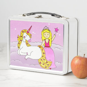 Box Stars & Diamond Princess & Unicorn Boîte à lunch