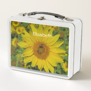 Box tournesol, boîtes à lunch , modèle, artisanat colo