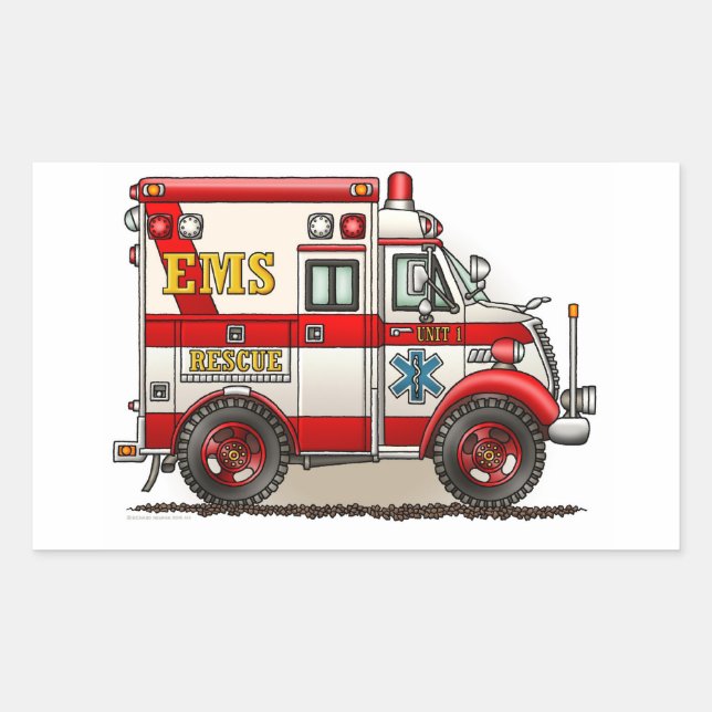 Box Truck Ambulance Sticker (Front)