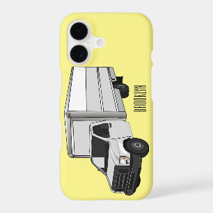 Box truck cartoon illustration