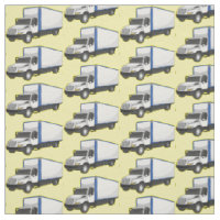 Box truck cartoon illustration