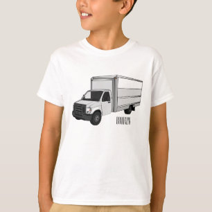 Box truck cartoon illustration T-Shirt