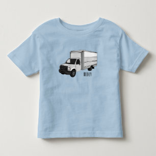 Box truck cartoon illustration toddler t-shirt