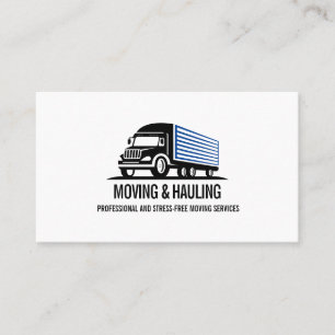 BOX TRUCK MOVING AND HAULING PROFESSIONAL  BUSINESS CARD