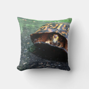 Box Turtle Throw Pillow
