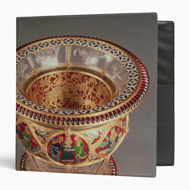 Box with plique-a-jour and cloisonne binder (Front/Inside)