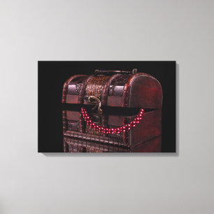 Box with treasures canvas print