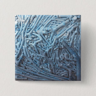Boxcuttings: Blue 2 Inch Square Button