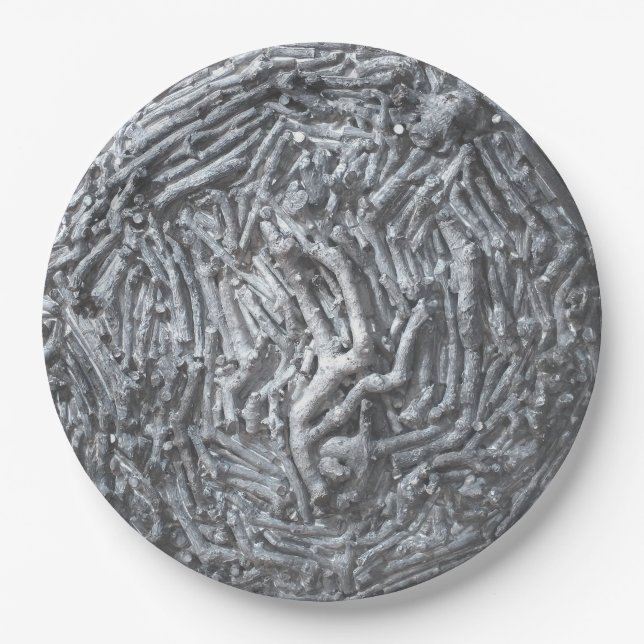 Boxcuttings: Moon  Paper Plate (Front)